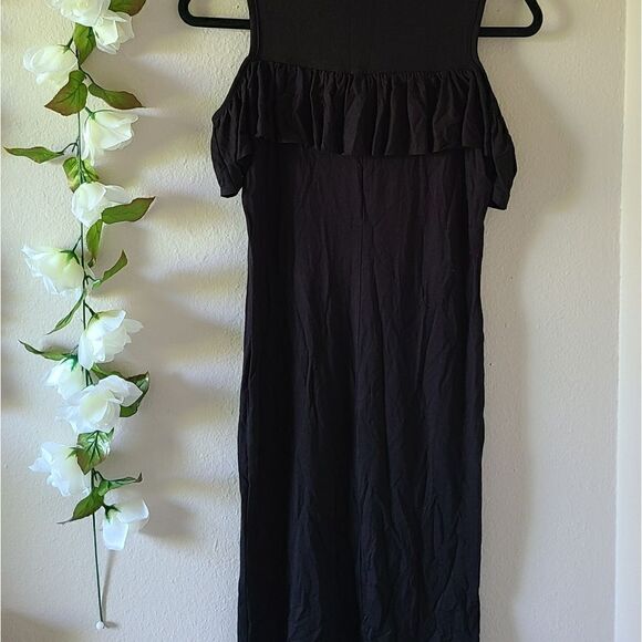 NWT enough about me size small sleeveless ruffled bodice dress - Picture 5 of 9